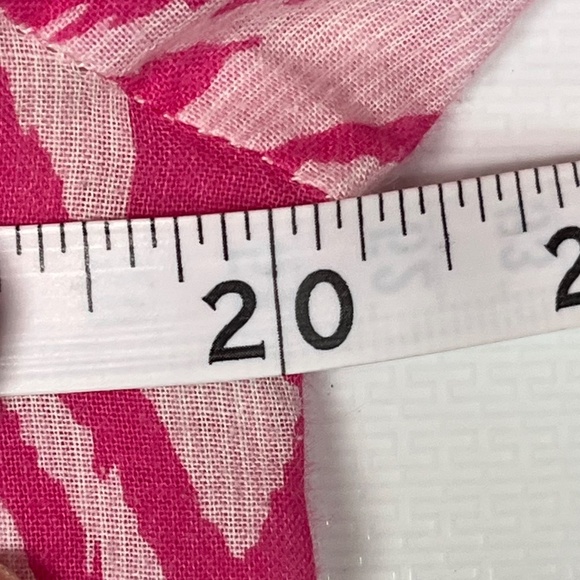 Hatley Ikat Bathing Suit Cover Up / Tunic Blouse, Pink / White, Small - Picture 8 of 10